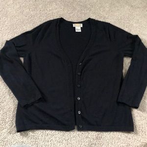 Talbots Navy V-Neck Sweater